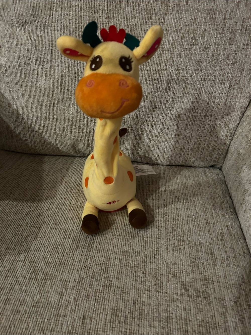 Plush Yellow Giraffe Soft Toy for Kids